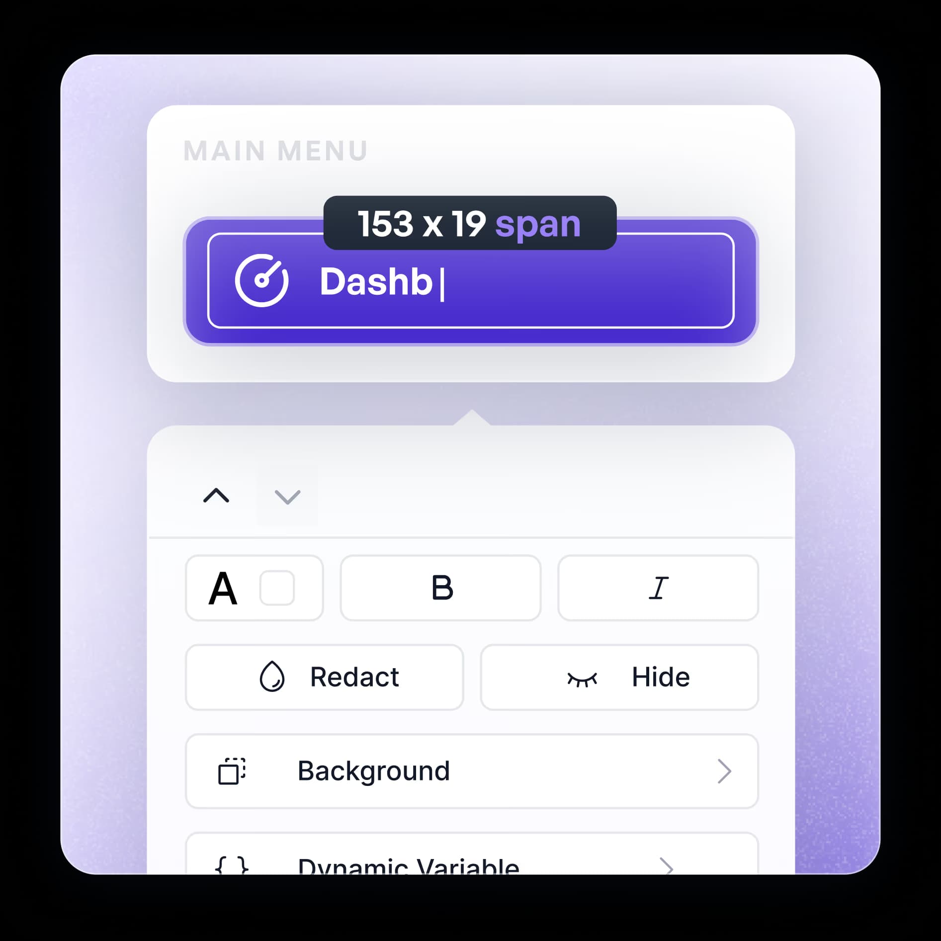 Edit text, logos and content