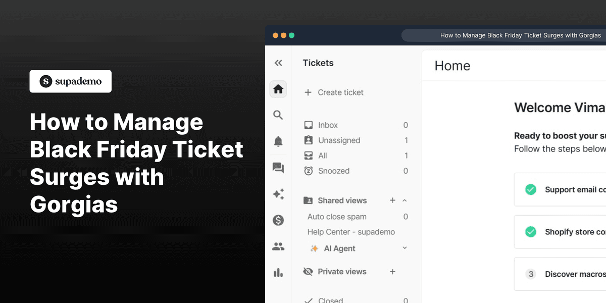 How to Manage Black Friday Ticket Surges with Gorgias