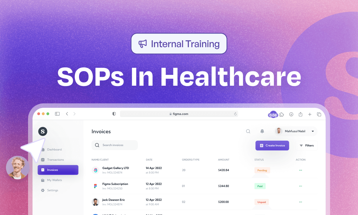 SOPs in healthcare guide cover