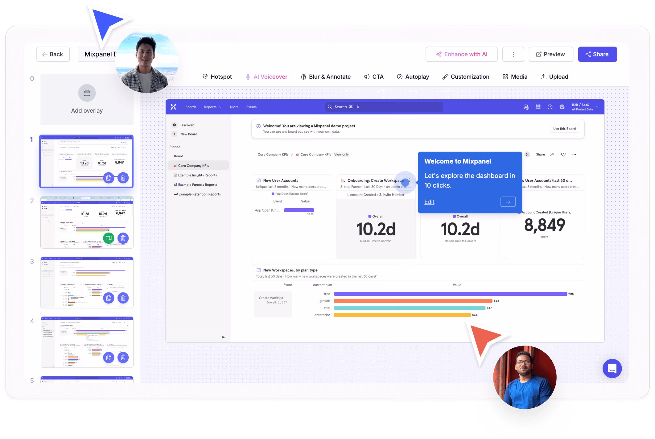 Personalize demos for each prospect or persona